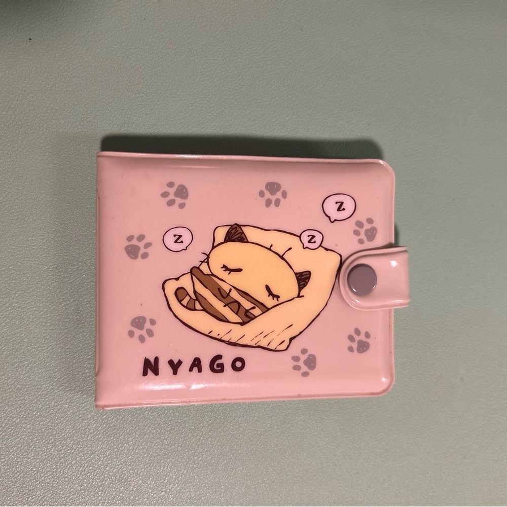 Vintage Sanrio Nyago Cat Vinyl Bi-fold Wallet Hello Kitty